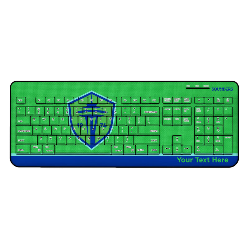 Seattle Sounders FC Personalized Endzone Solid Wireless USB Keyboard
