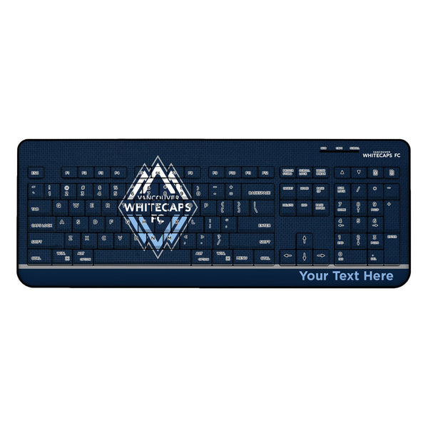 Vancouver Whitecaps Personalized Endzone Solid Wireless USB Keyboard