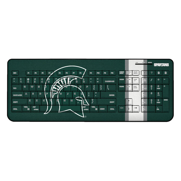 Michigan State University Spartans Stripe Wireless USB Keyboard