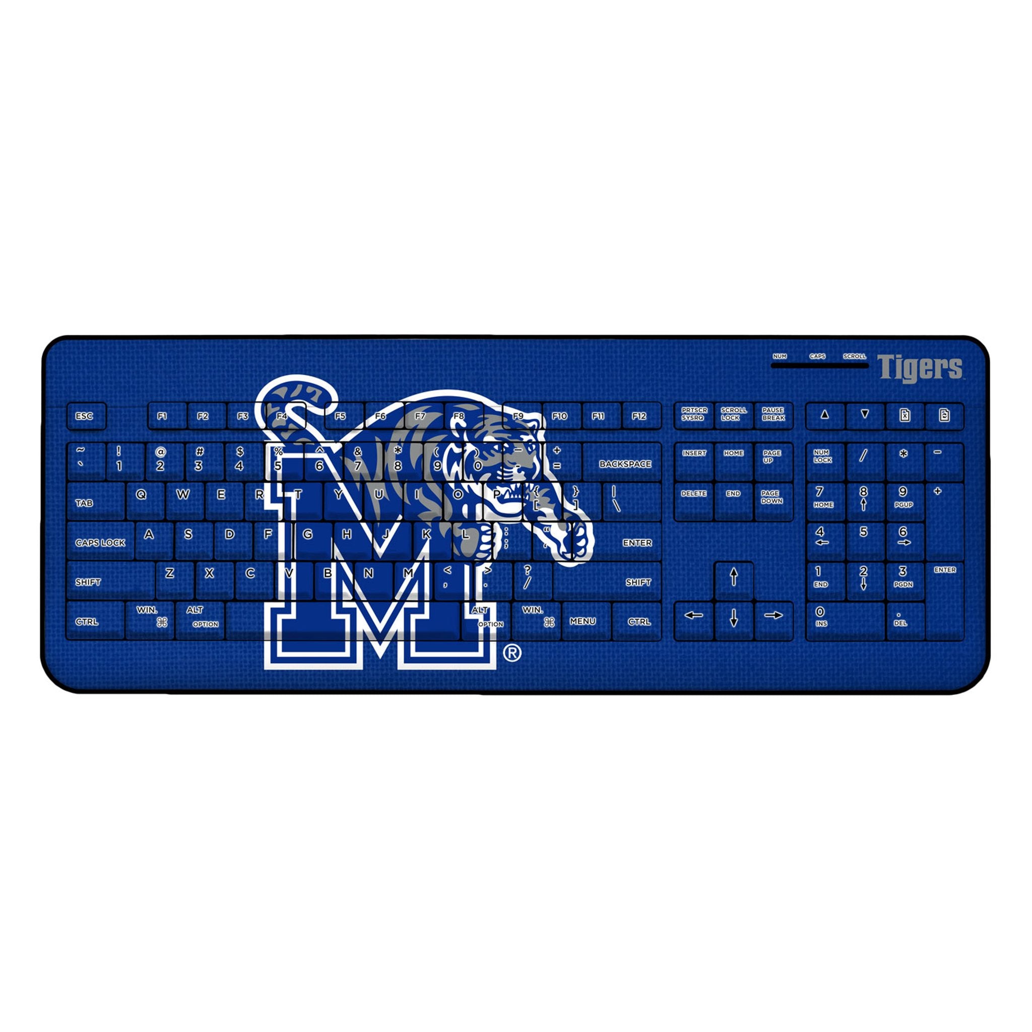 University of Memphis Tigers Solid Wireless USB Keyboard