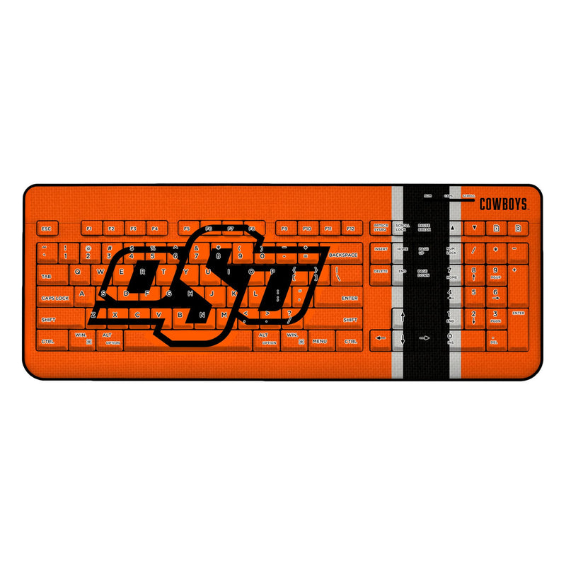 Oklahoma State University Cowboys Stripe Wireless USB Keyboard