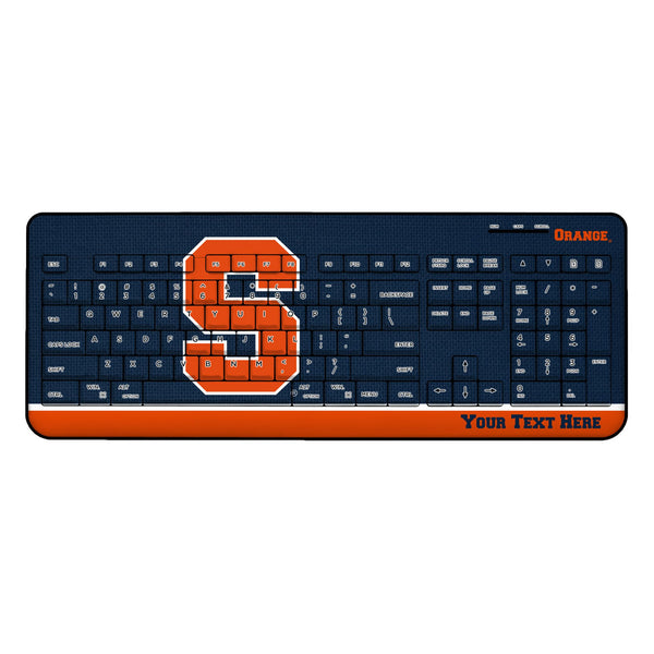 Syracuse University Orange Personalized Endzone Solid Wireless USB Keyboard
