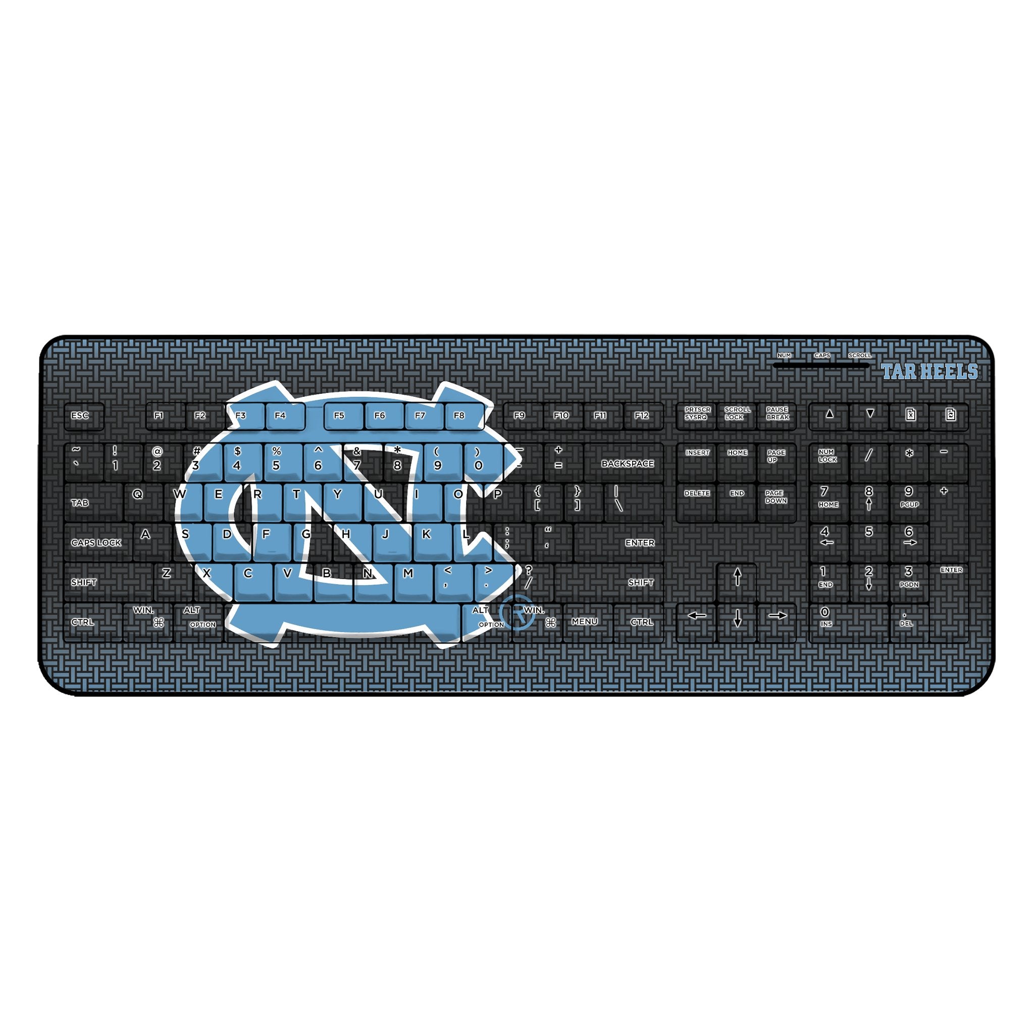 University of North Carolina Tar Heels Linen Wireless USB Keyboard