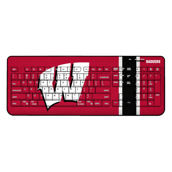 University of Wisconsin Badgers Stripe Wireless USB Keyboard