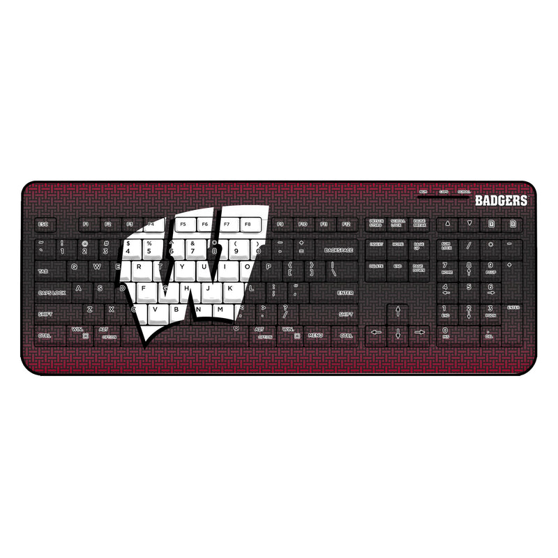 University of Wisconsin Badgers Linen Wireless USB Keyboard