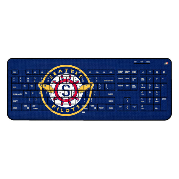 Seattle Pilots 1969 - Cooperstown Collection Solid Wireless USB Keyboard