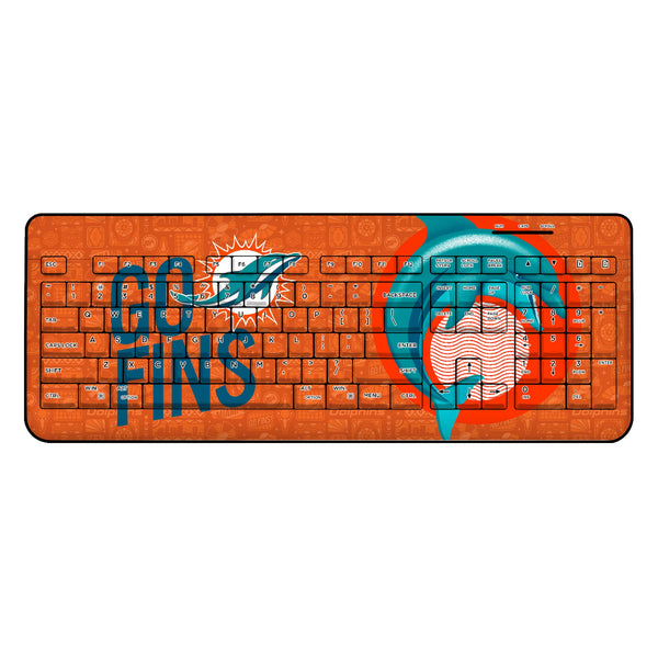 Miami Dolphins 2024 Illustrated Limited Edition Wireless USB Keyboard