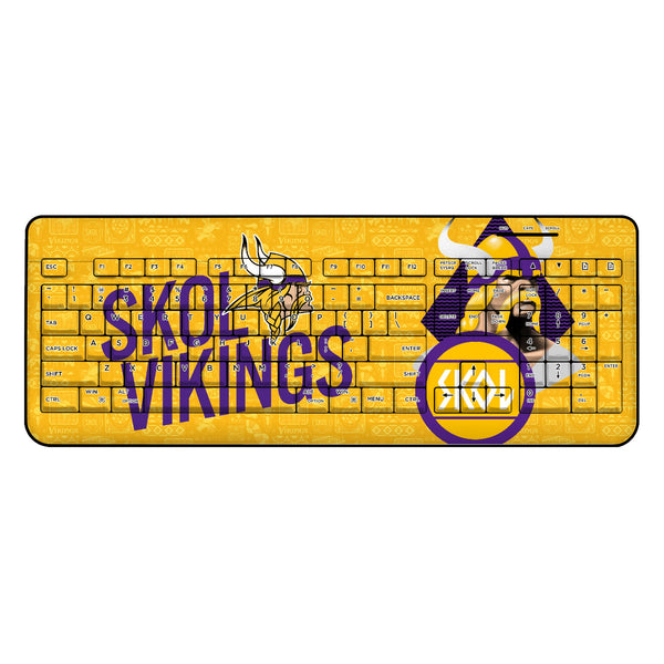 Minnesota Vikings 2024 Illustrated Limited Edition Wireless USB Keyboard