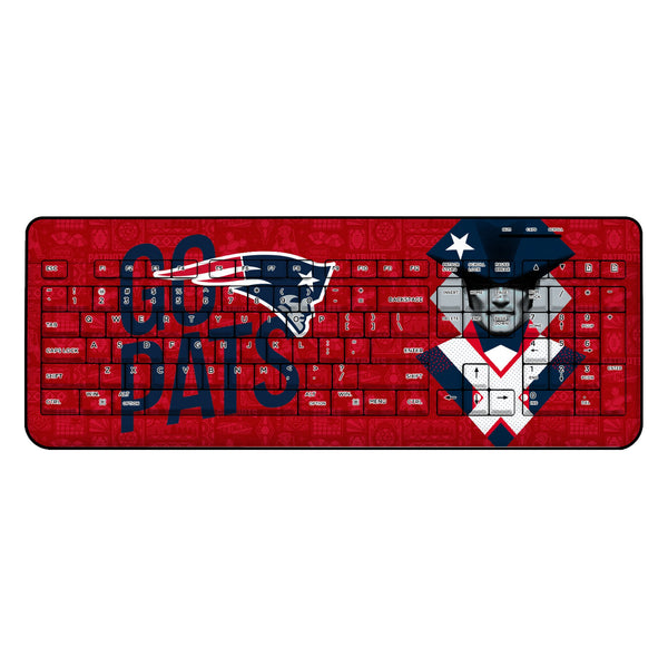 New England Patriots 2024 Illustrated Limited Edition Wireless USB Keyboard