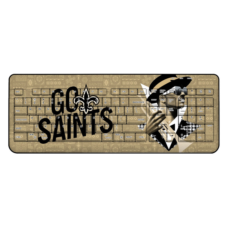 New Orleans Saints 2024 Illustrated Limited Edition Wireless USB Keyboard