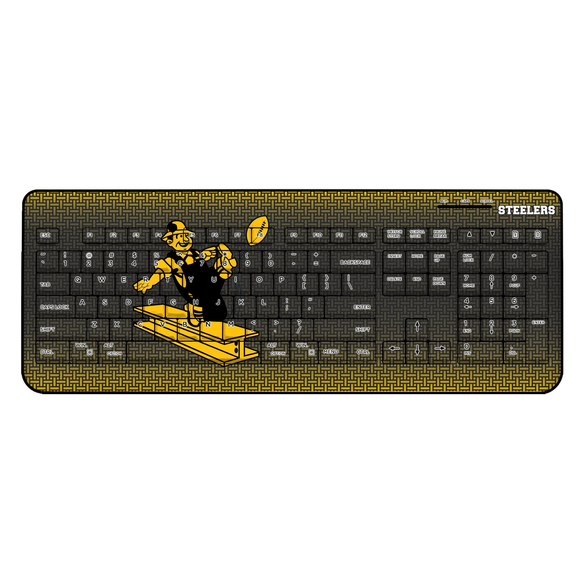 Pittsburgh Steelers 1961 Historic Collection Linen Wireless USB Keyboard