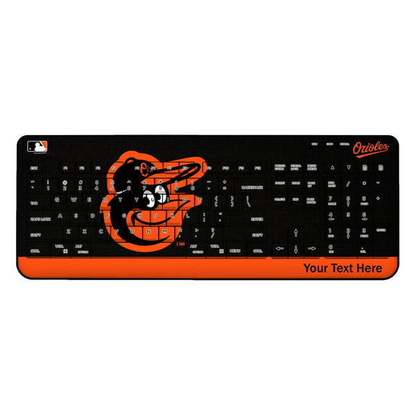 Baltimore Orioles Personalized Endzone Solid Wireless USB Keyboard