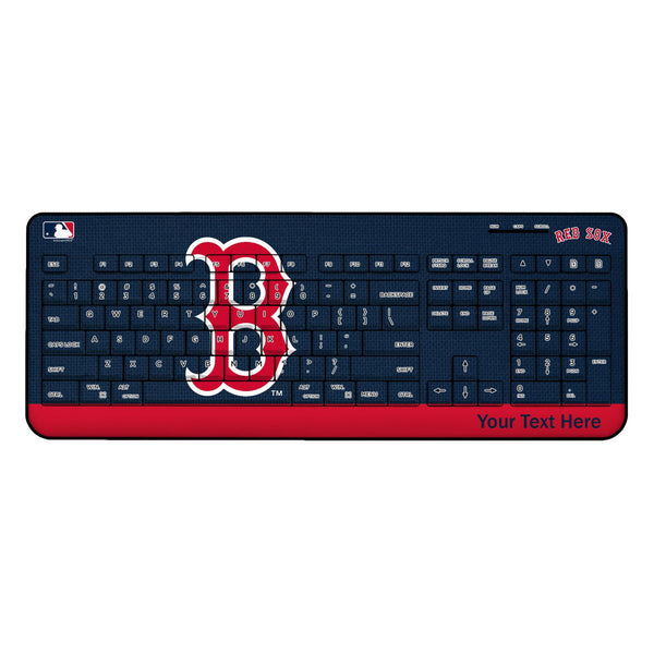 Boston Red Sox Personalized Endzone Solid Wireless USB Keyboard