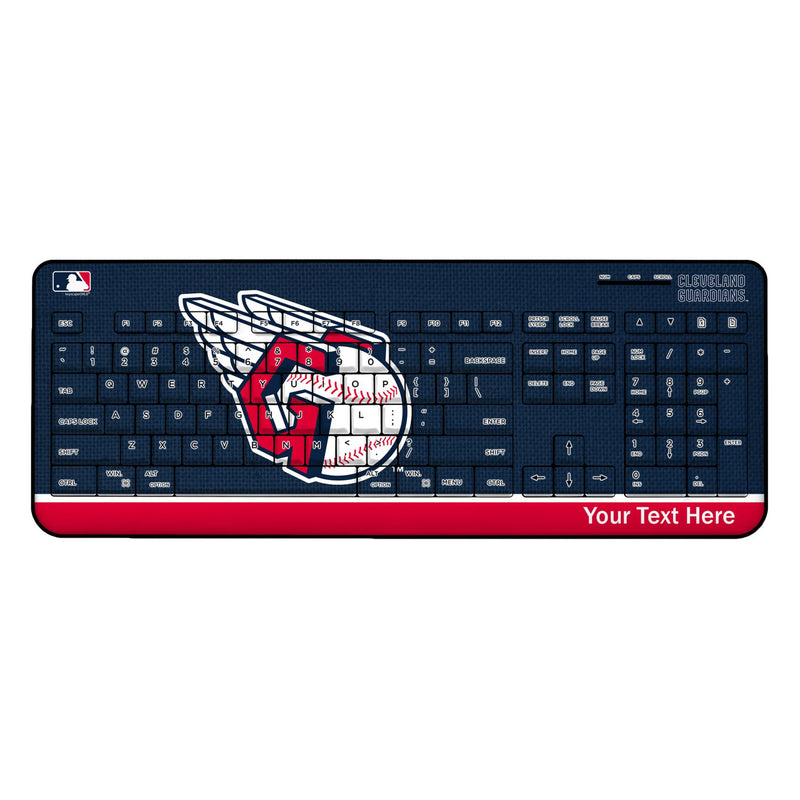 Cleveland Guardians Personalized Endzone Solid Wireless USB Keyboard