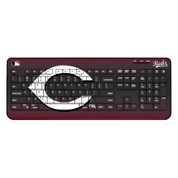 Cincinnati Reds Linen Wireless USB Keyboard