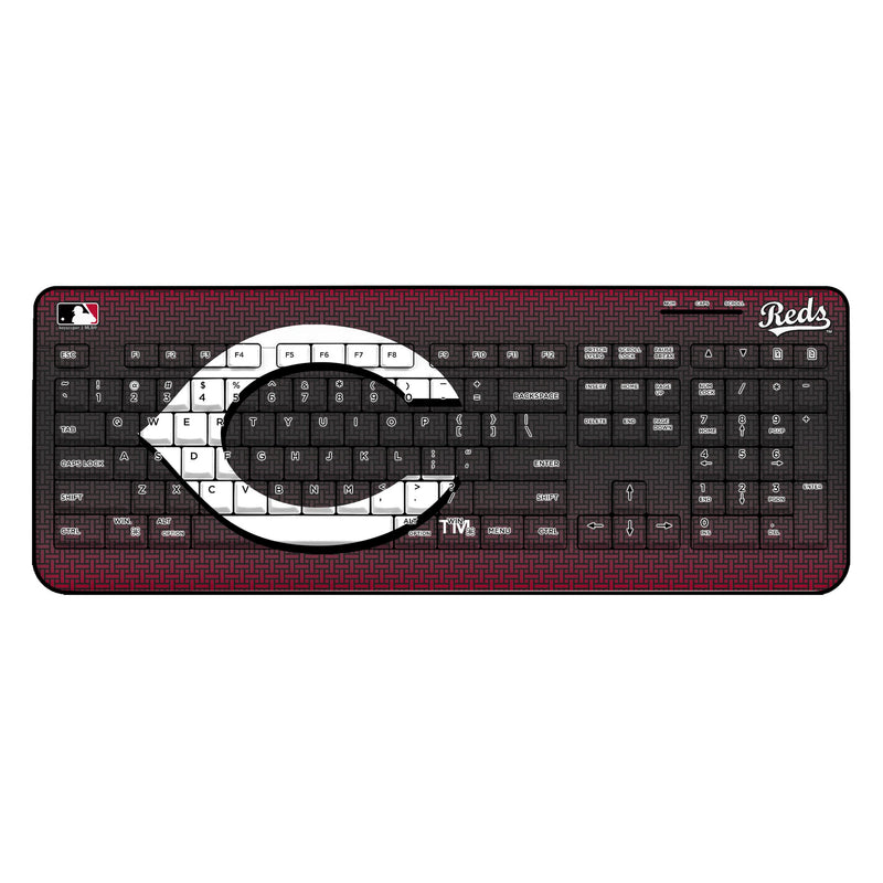 Cincinnati Reds Linen Wireless USB Keyboard