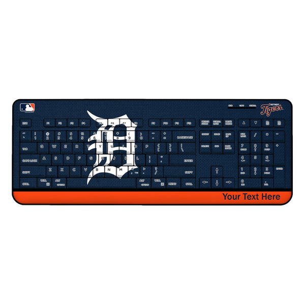 Detroit Tigers Personalized Endzone Solid Wireless USB Keyboard