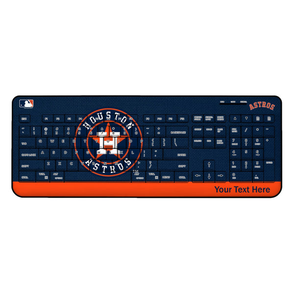 Houston Astros Personalized Endzone Solid Wireless USB Keyboard