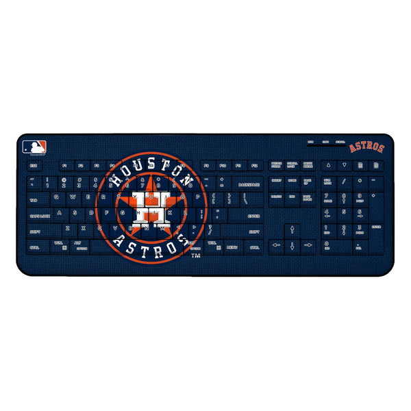 Houston Astros Solid Wireless USB Keyboard