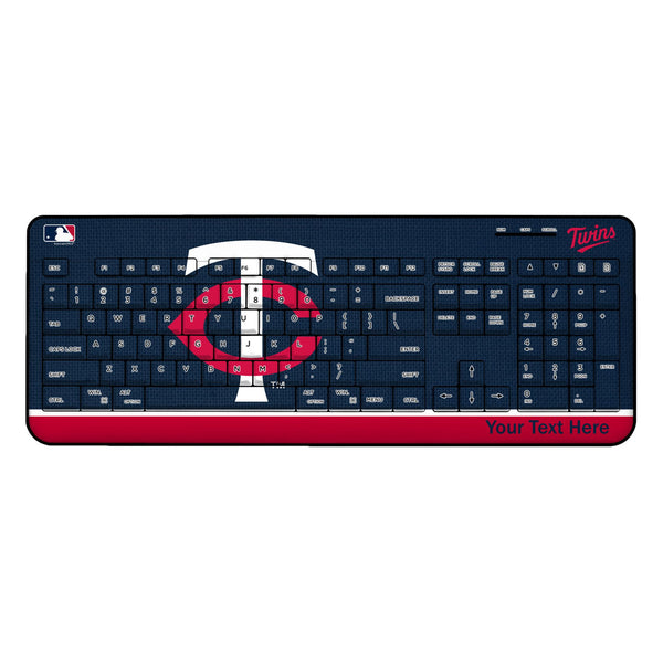 Minnesota Twins Personalized Endzone Solid Wireless USB Keyboard