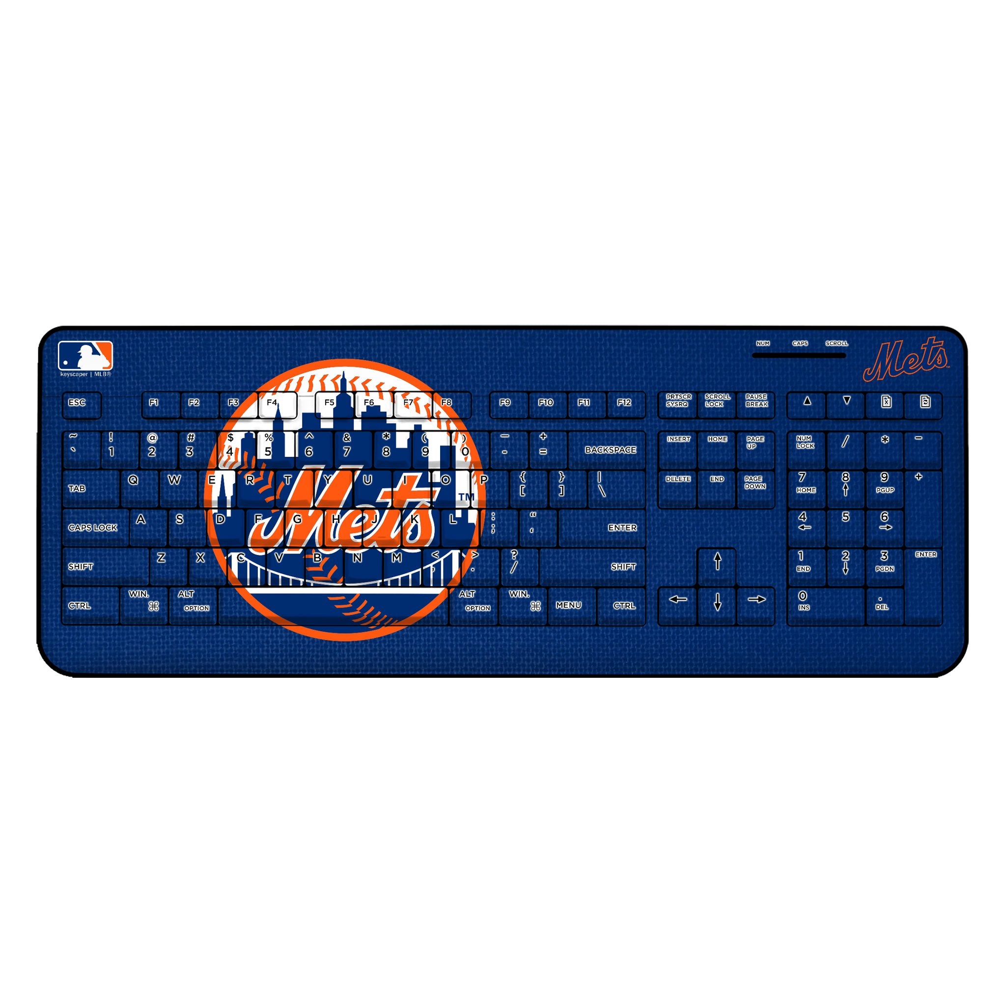 New York Mets Solid Wireless USB Keyboard