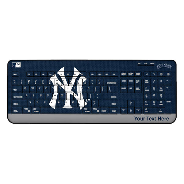 New York Yankees Personalized Endzone Solid Wireless USB Keyboard