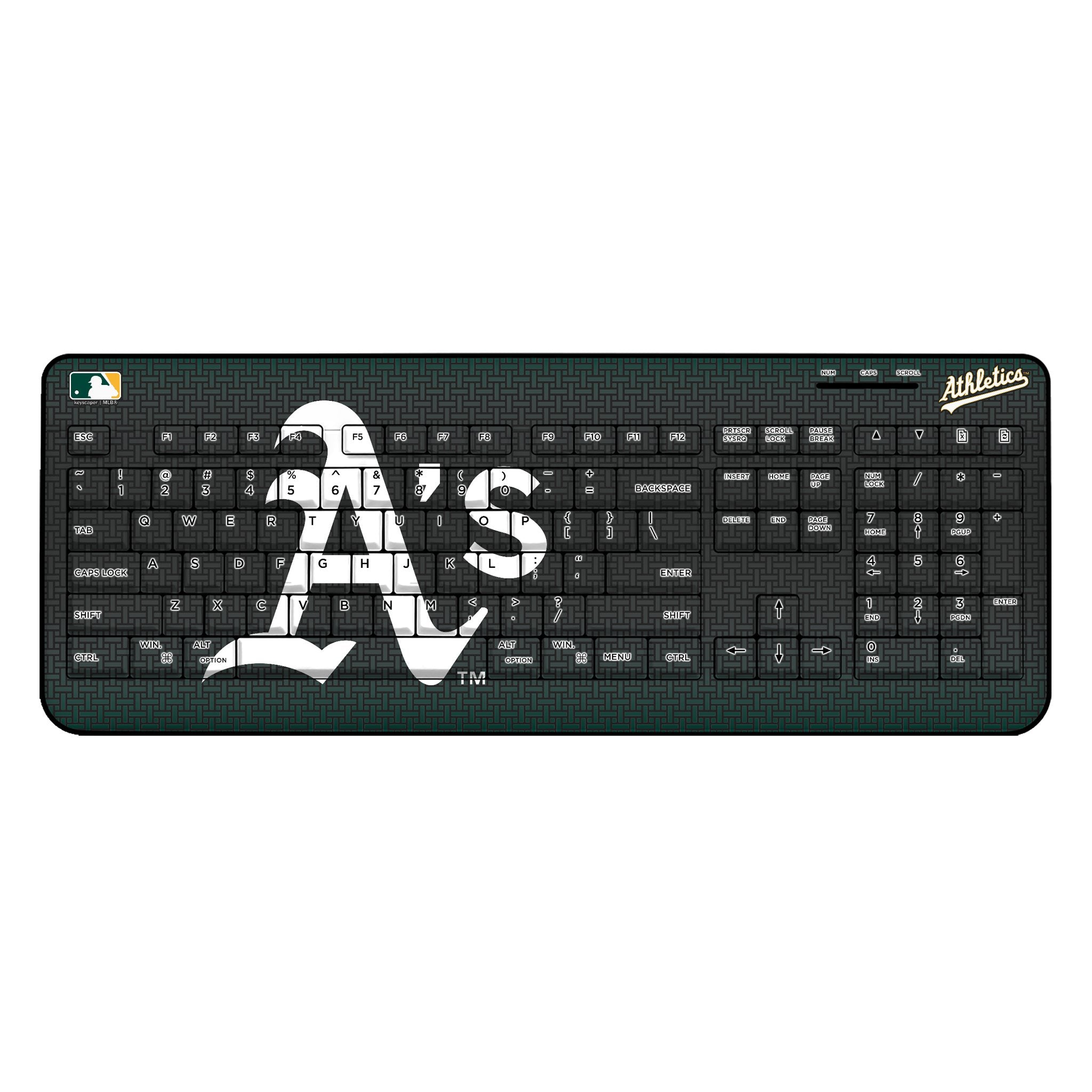 Oakland Athletics Linen Wireless USB Keyboard
