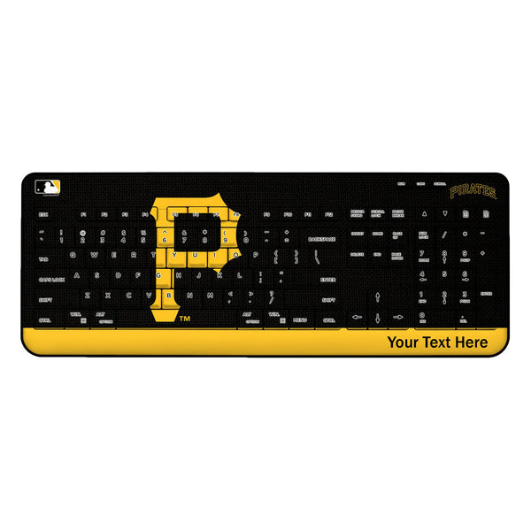 Pittsburgh Pirates Personalized Endzone Solid Wireless USB Keyboard