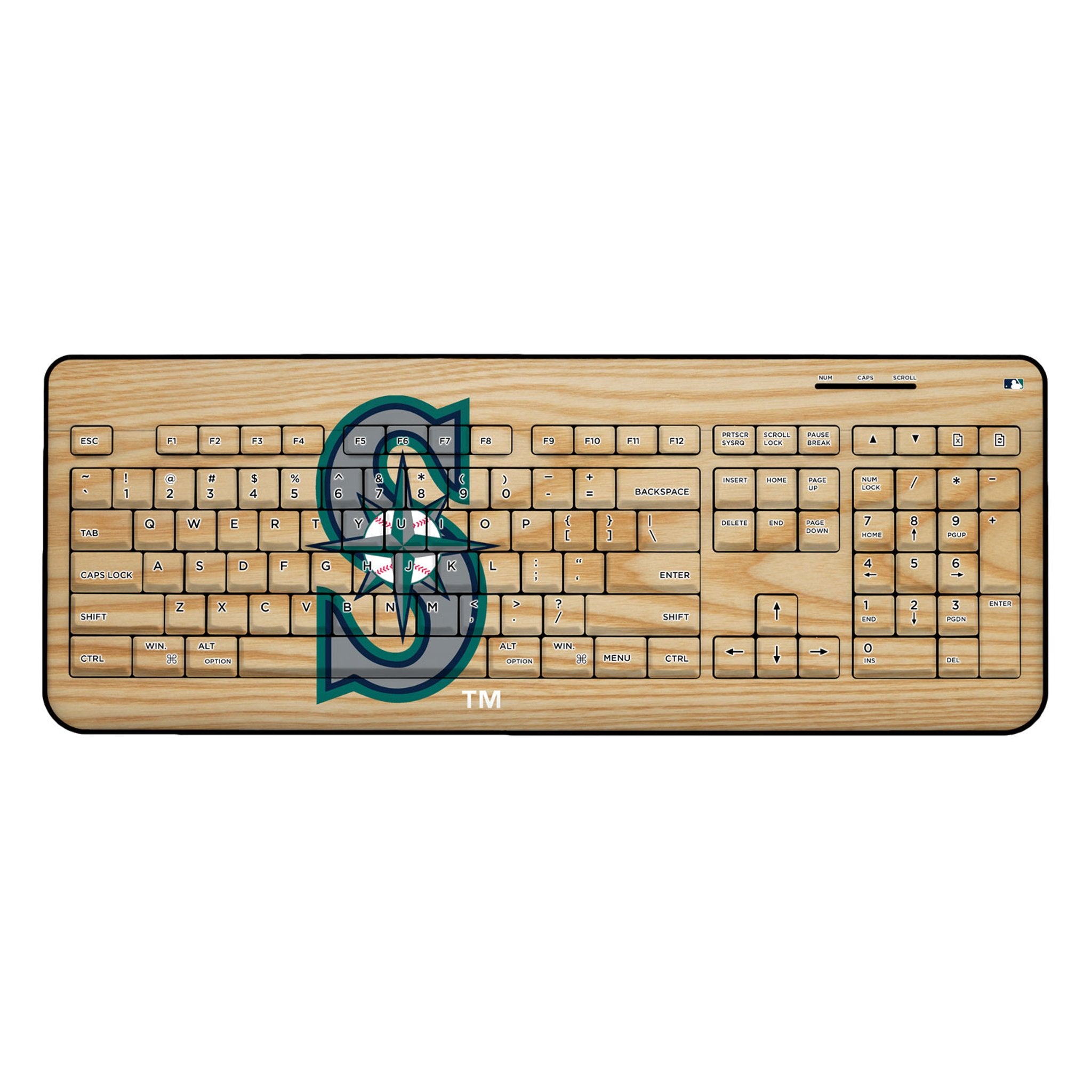 Seattle Mariners Baseball Bat Wireless USB Keyboard