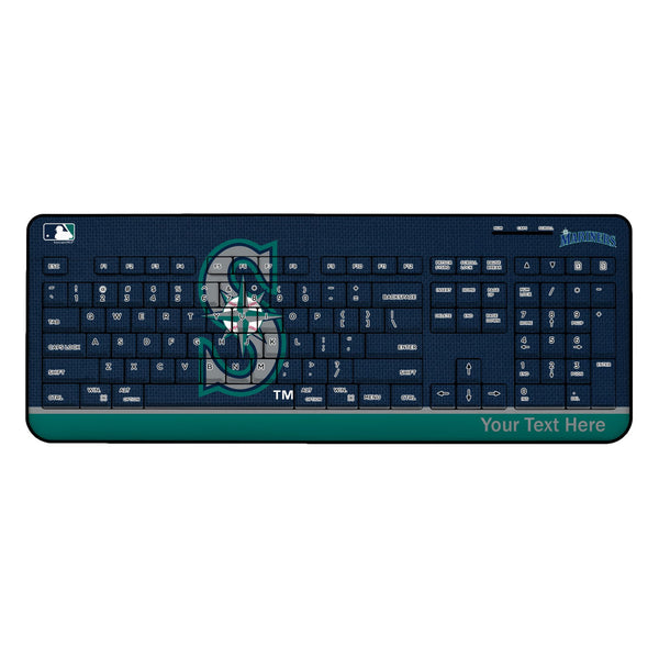 Seattle Mariners Personalized Endzone Solid Wireless USB Keyboard