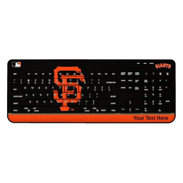 San Francisco Giants Personalized Endzone Solid Wireless USB Keyboard