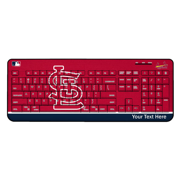 St Louis Cardinals Personalized Endzone Solid Wireless USB Keyboard