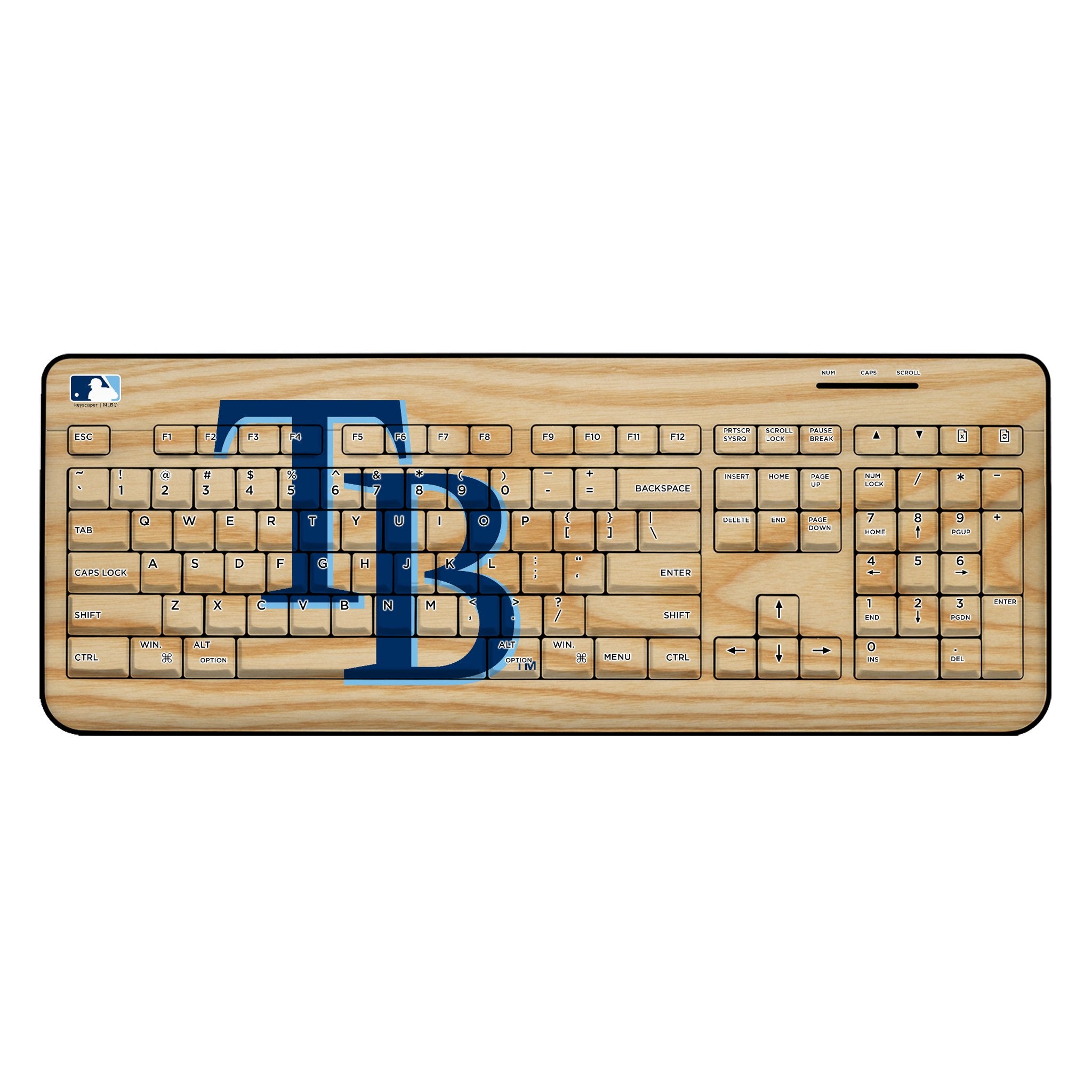 Tampa Bay Rays Baseball Bat Wireless USB Keyboard