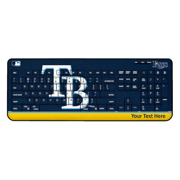Tampa Bay Rays Personalized Endzone Solid Wireless USB Keyboard
