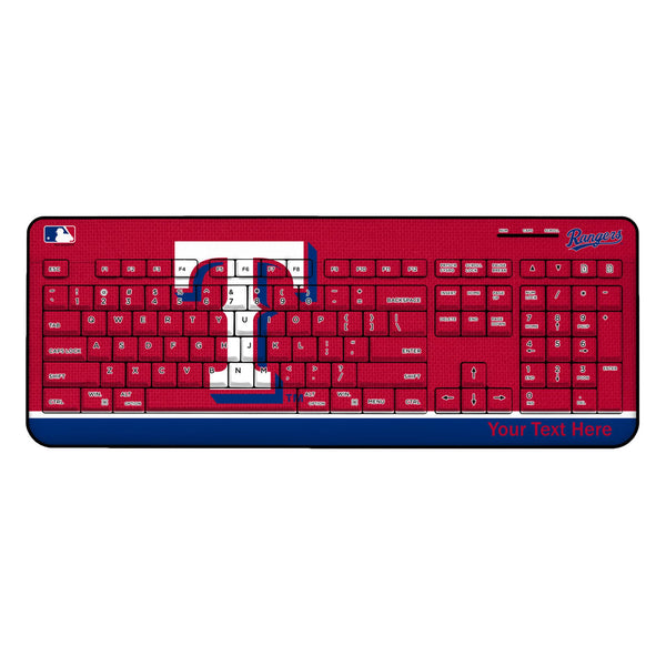 Texas Rangers Personalized Endzone Solid Wireless USB Keyboard