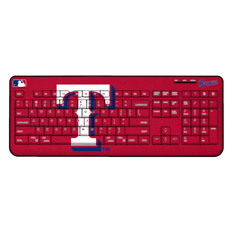 Texas Rangers Solid Wireless USB Keyboard