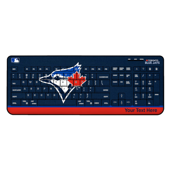 Toronto Blue Jays Personalized Endzone Solid Wireless USB Keyboard