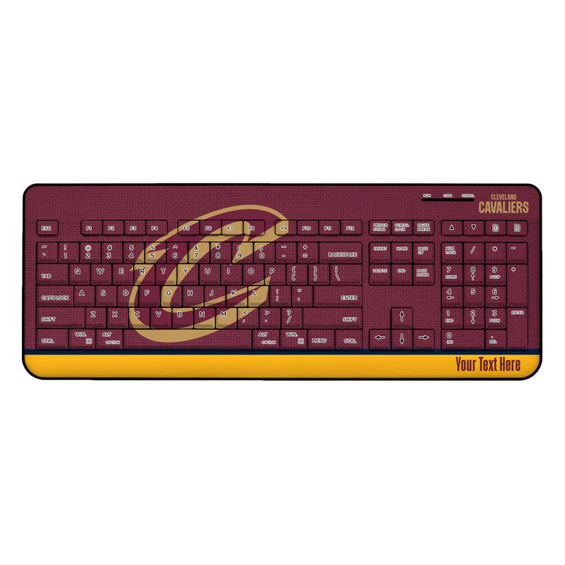 Cleveland Cavaliers Personalized Endzone Solid Wireless USB Keyboard