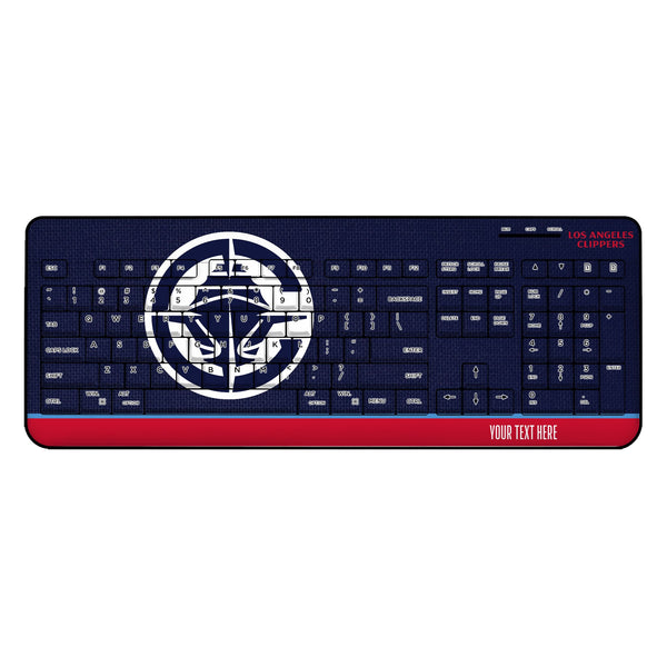 Los Angeles Clippers Personalized Endzone Solid Wireless USB Keyboard