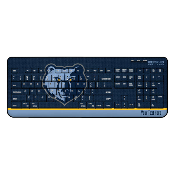 Memphis Grizzlies Personalized Endzone Solid Wireless USB Keyboard