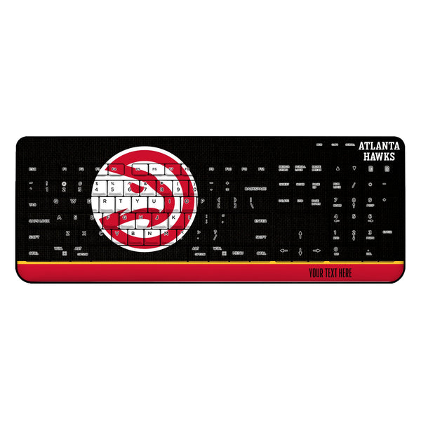 Atlanta Hawks Personalized Endzone Solid Wireless USB Keyboard