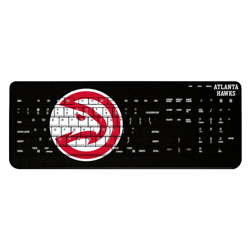 Atlanta Hawks Solid Wireless USB Keyboard
