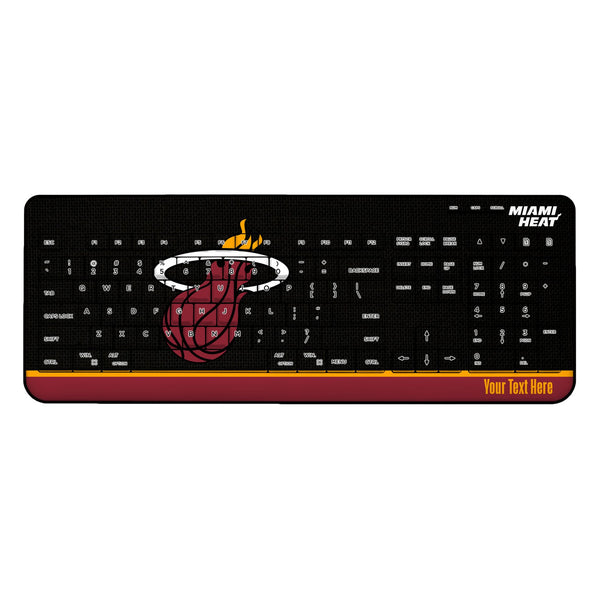 Miami Heat Personalized Endzone Solid Wireless USB Keyboard