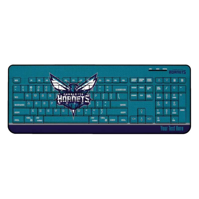 Charlotte Hornets Personalized Endzone Solid Wireless USB Keyboard