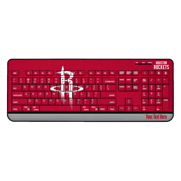 Houston Rockets Personalized Endzone Solid Wireless USB Keyboard