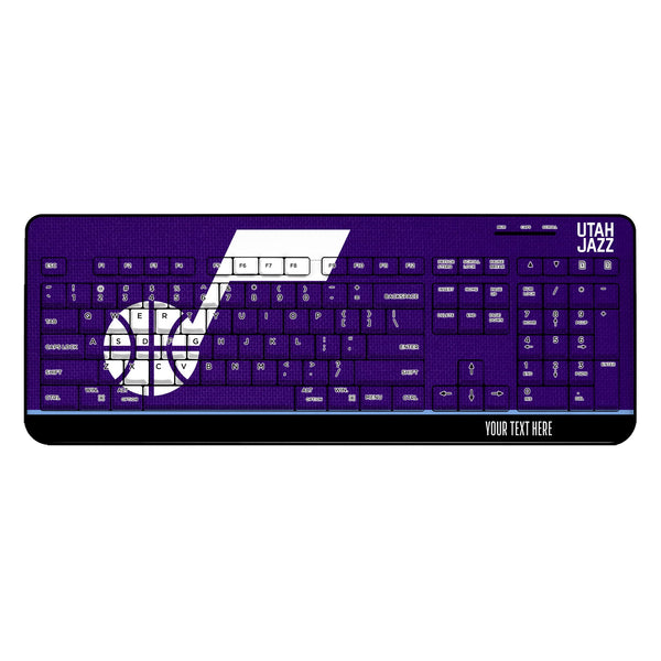 Utah Jazz Personalized Endzone Solid Wireless USB Keyboard