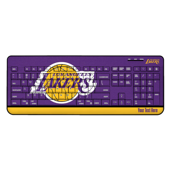 Los Angeles Lakers Personalized Endzone Solid Wireless USB Keyboard