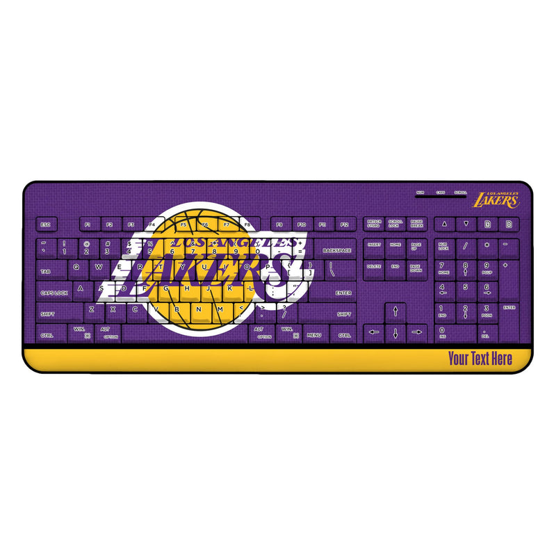 Los Angeles Lakers Personalized Endzone Solid Wireless USB Keyboard