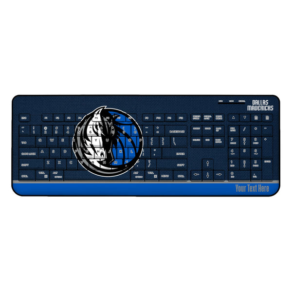 Dallas Mavericks Personalized Endzone Solid Wireless USB Keyboard