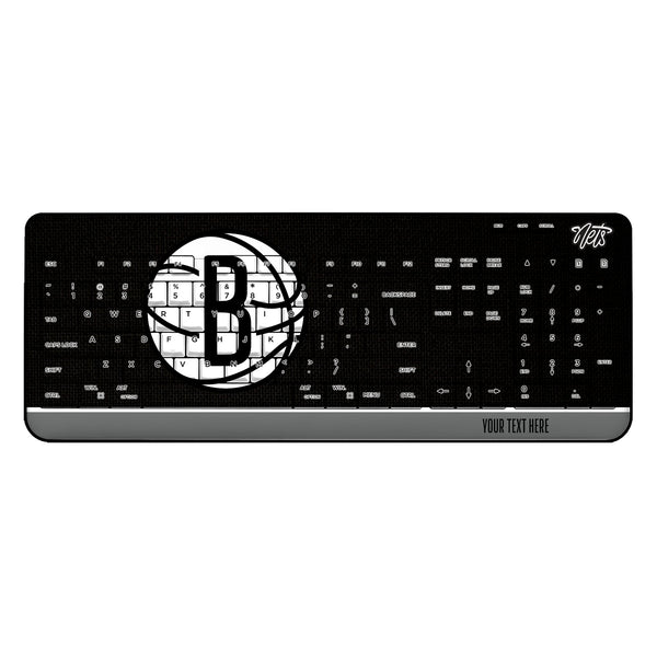 Brooklyn Nets Personalized Endzone Solid Wireless USB Keyboard